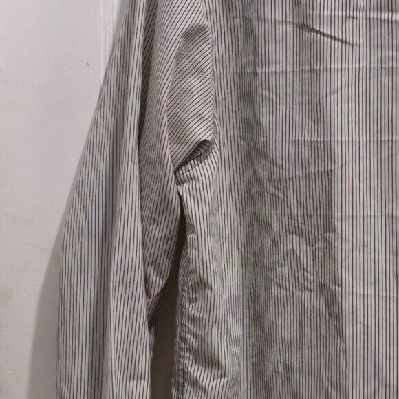 Drill Clothing Co. Women's Striped Shirt L/S Medium Cotton White & Black - Picture 11 of 12